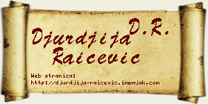 Đurđija Raičević vizit kartica